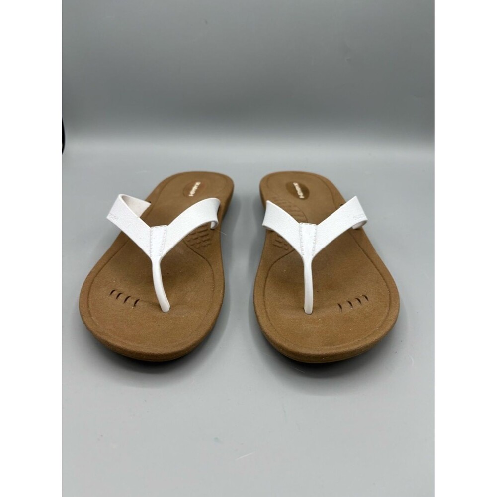 Comfort Foam White Thong Sandals for Women